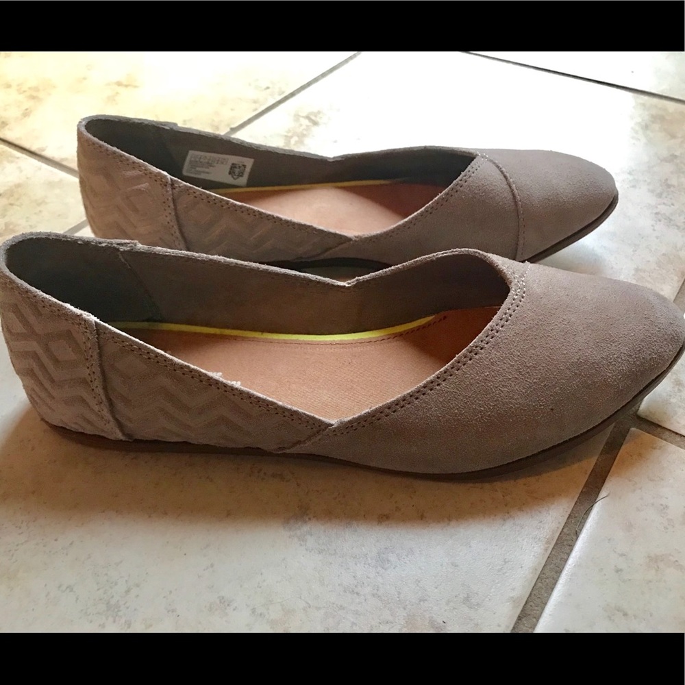 TOMS Jutti Flats - Desert Taupe - Size 9